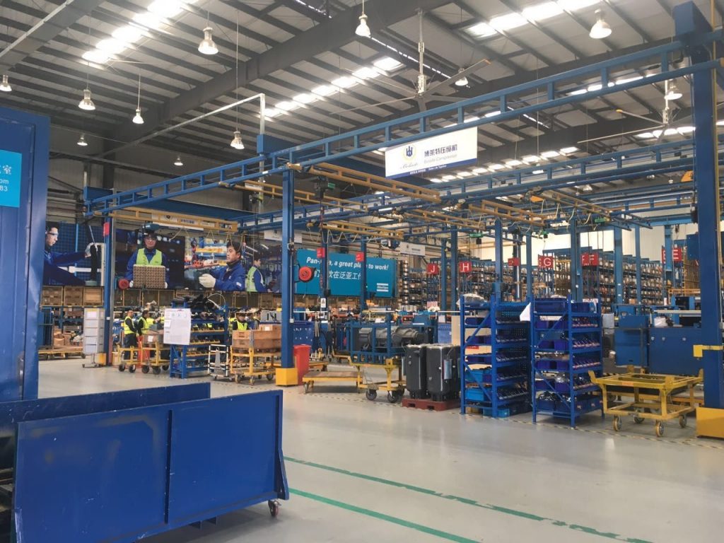 Atlas Copco Bolaite Screw air compressor factory tour