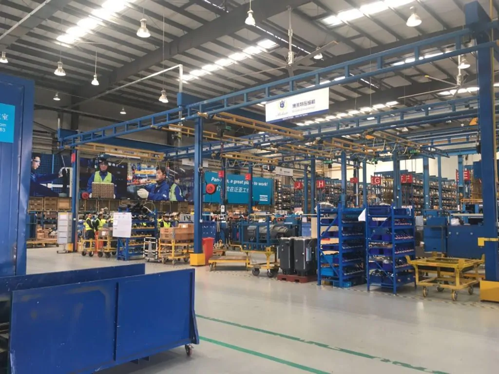 Atlas Copco Bolaite Screw air compressor factory tour