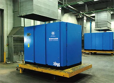 Atlas Copco Bolaite Screw air compressor factory test