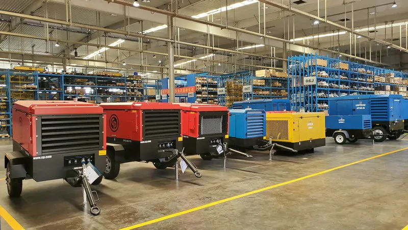 atlas copco Bolaite liutech portable screw air compressor