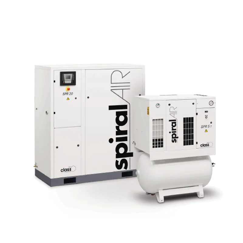 Spiral_Air_OilFreeCompressor Atlas copco bolaite scroll water lubricated screw oil free air compressor scroll airend motor