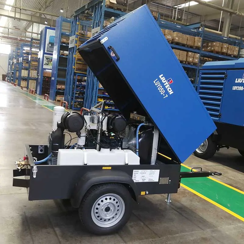 atlas copco Bolaite liutech portable screw air compressor