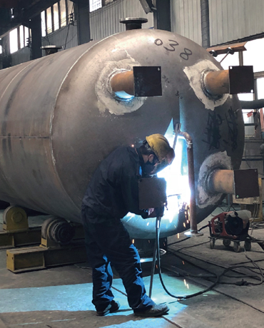 Atlas copco bolaite compressed air storage tank vessal